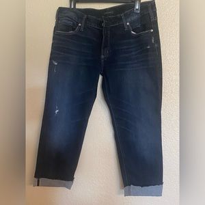 Silver Jeans Co Boyfriend Cropped Jeans Size W34/L29